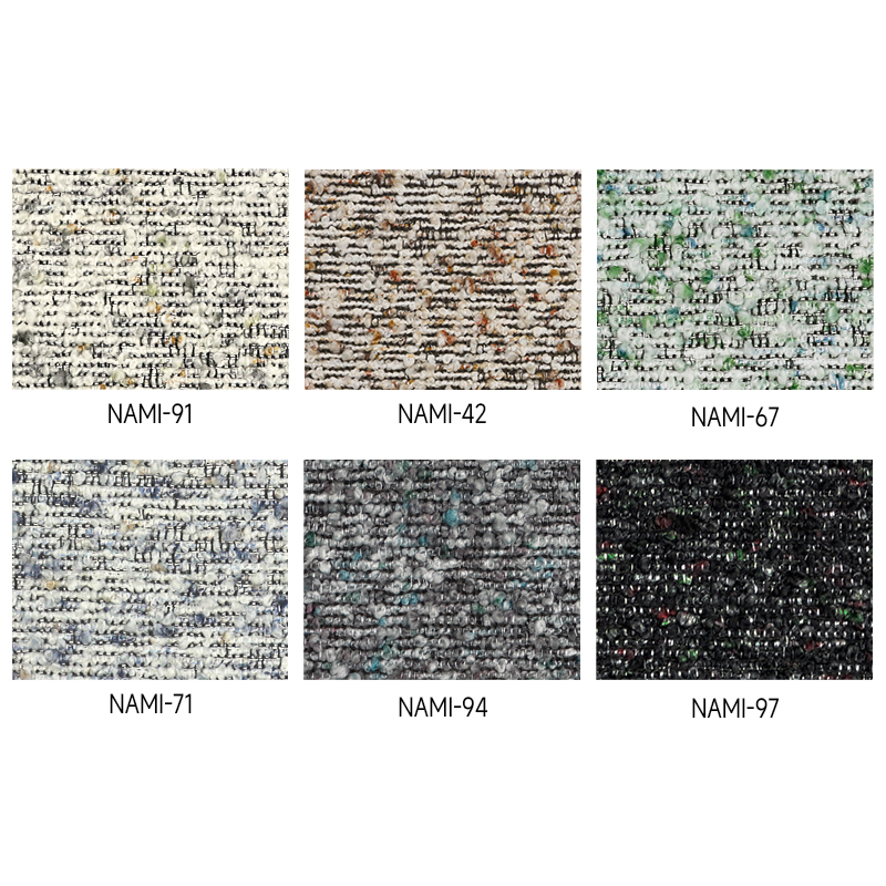 Hotel Textile Colorful Wool Pebbles Texture Sofa Furniture Fabric