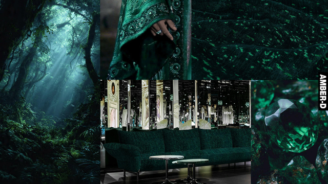 Emerald Green Starry Dappled Light Chenille Old Money Quiet Luxury Sofa Upholstery Fabric