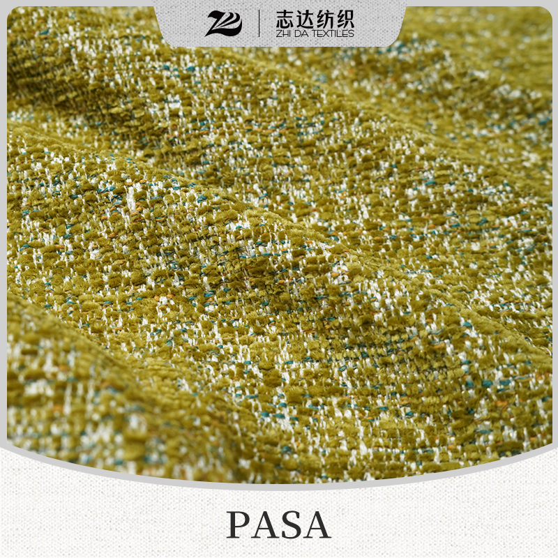 Home Textile Chenille Linen Cotton Sofa Upholstery Fabric Pasa
