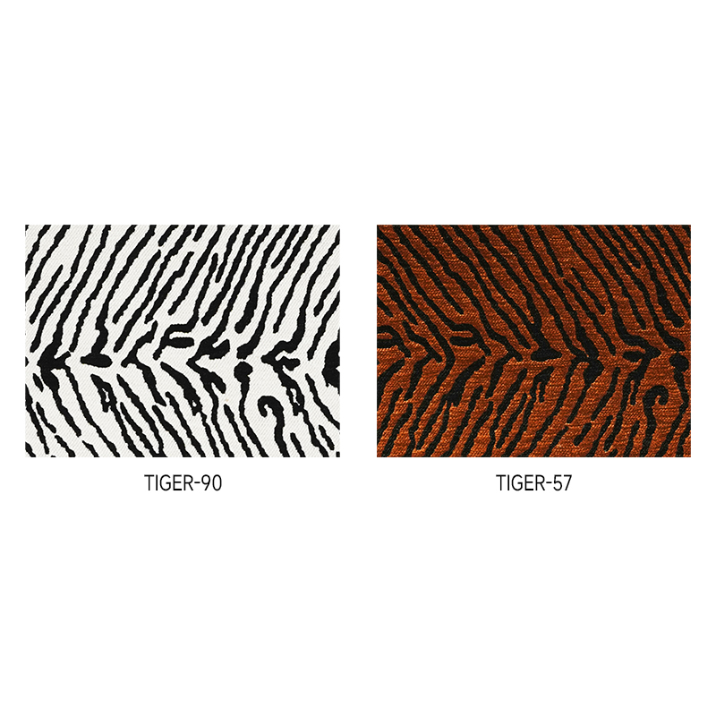 Fashion and Luxury Style Tiger Skin Texture Double Layers Chenille Jacquard Decorative Fabric