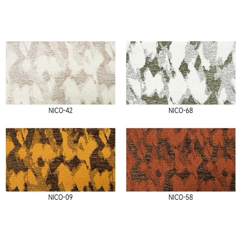 Comfort Feeling Chenille Chinese Painting Style Layered Mountain Peaks Jacquard Fabric