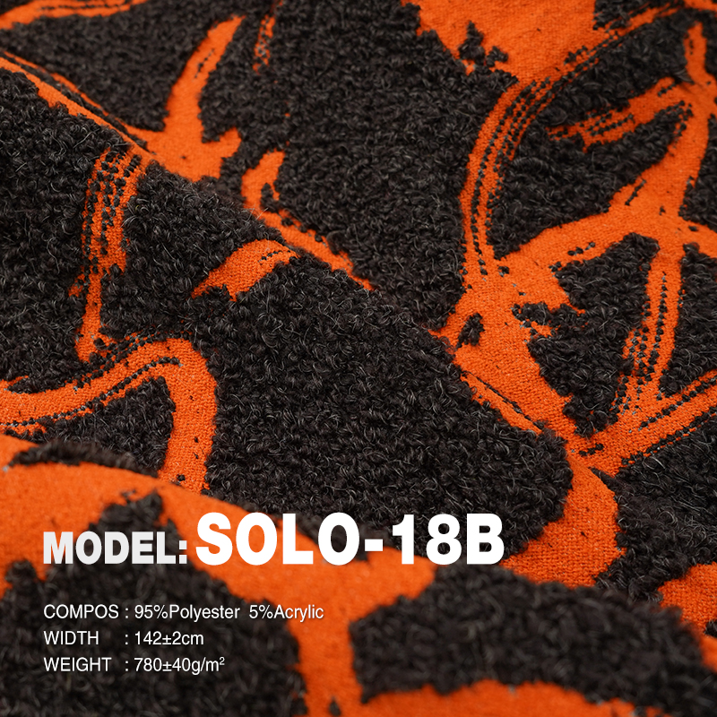 Unrestrained Cursive Chenille Jacquard Upholstery Fabric for Furniture