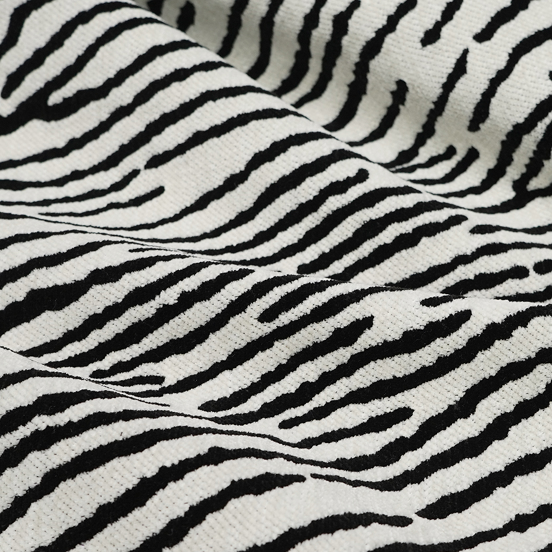 Fashion and Luxury Style Tiger Skin Texture Double Layers Chenille Jacquard Decorative Fabric