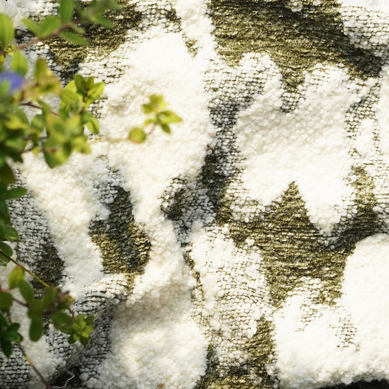 Comfort Feeling Chenille Chinese Painting Style Layered Mountain Peaks Jacquard Fabric